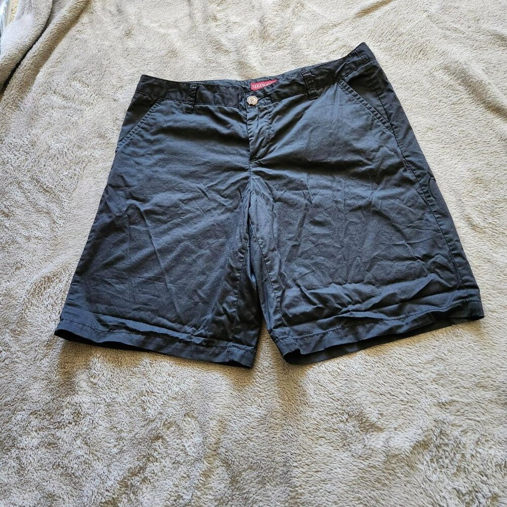 Merona vintage y2k black 100% cotton shorts Sz 8 classic minimalist preppy